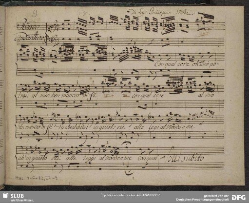 Giulio Sabino. Excerpts - Mus.1-F-82,27-9 : S, i (2), b