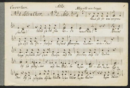 No. 1. Solo und Chor