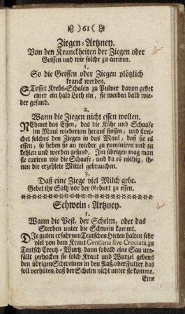 Ziegen-Artzney.