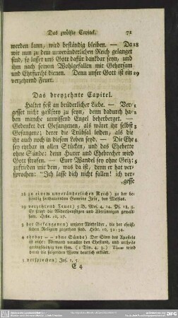 Das dreyzehnte Capitel