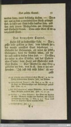 Das dreyzehnte Capitel