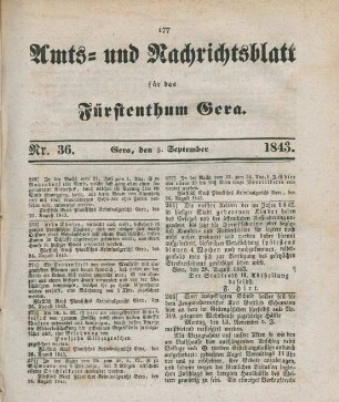 September: Nr. 36. - Nr. 39.