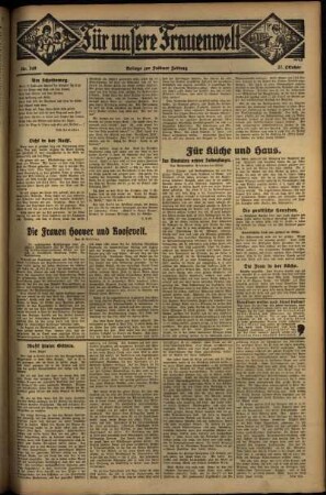 Zweite Ausgabe vom Donnerstag, den 27. Oktober 1932.