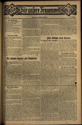 Zweite Ausgabe vom Donnerstag, den 27. Oktober 1932.