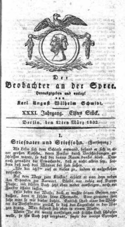 11. Stueck, 12. Maerz 1832