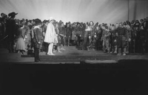 Szenenbilder aus der Oper "Fidelio" von Ludwig van Beethoven an der Städtischen Oper (heute Deutsche Oper) Berlin