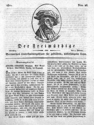 Nro. 26, Dienstag, den 5. Februar 1811