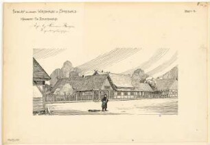 Wirtshaus im Spreewald Monatskonkurrenz Dezember 1908: Perspektivische Ansicht