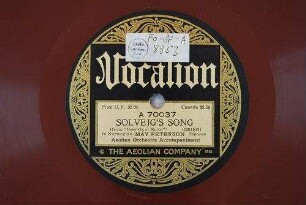 Solvejg's Song : (from "Peer Gynt Suite") / (Grieg)