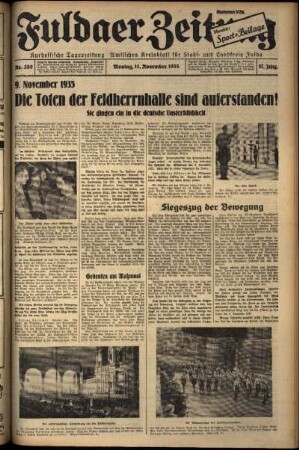 Ausgabe vom Montag, den 11. November 1935.