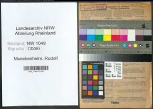Entnazifizierung Rudolf Mueckenhelm , geb. 30.12.1918 (Schlosser)