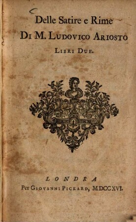 Delle satire e rime ... : libri II.