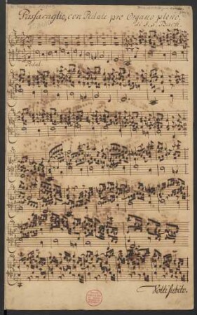 Passacaglien; org; c-Moll; BWV 582