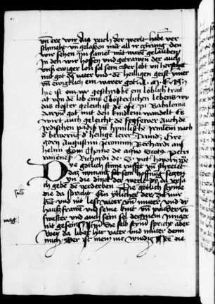 Lob des Klosterlebens „Dye götlich stimme rüffet"