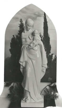 Madonna : Madonna. Ton, glasiert. 20. Jh. (?)