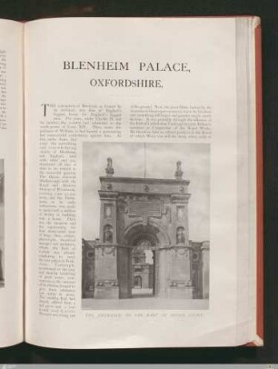 Blenheim Palace, Oxfordshire