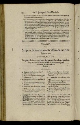Tit. XIV. De Stupro, Fornicatione & Alimentatione Spuriorum.