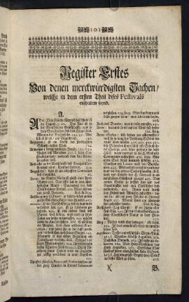 (413-420), Register des ersten Theils