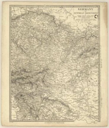 Germany (Deutschland) IV, Austrian Dominions I : Bohemia, Moravia, Austria, Styria, Illyria, Croatia, Sclavonia and Western Hungary.