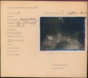 Foto einer russischen Stellung 1 km südwestlich von Plewki (Luftbild)