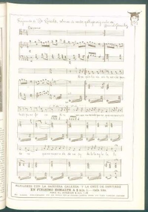 Fragmento de "De Ruada", colección de cantos gallegos originales de Daniel González