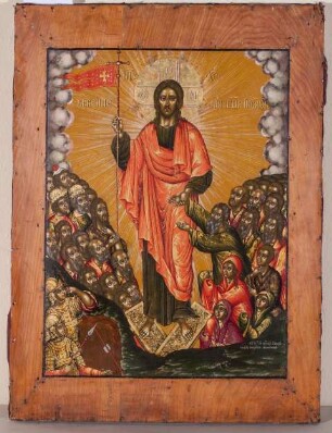 Ikone mit der Auferstehung Christi
