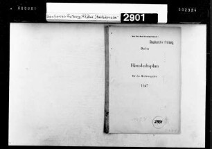 Haushaltsplan des Landes Baden für das Rechnungsjahr 1947