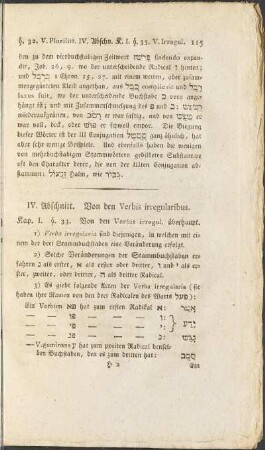 IV. Abschnitt. Von den Verbis irregularibus.