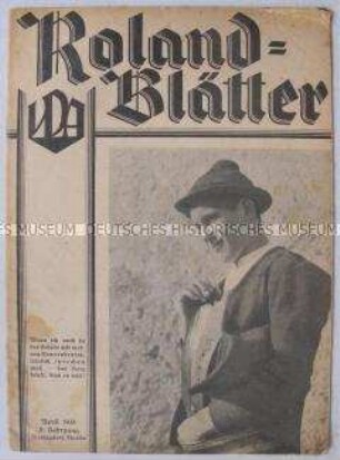 Monatszeitschrift "Roland-Blätter" u.a. über "deutsches Volkstum" im Ausland
