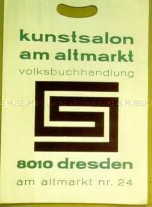 Tragetasche für Schallplatten "kunstsalon am altmarkt"