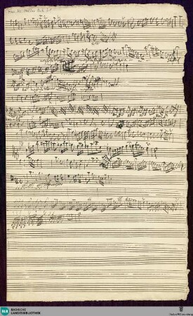 Cantatas. Sketches - Mus. Hs. Molter Anh. 31 : V (X), orch; BrinzingMWV 1.55