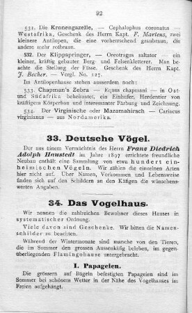 34. Das Vogelhaus.