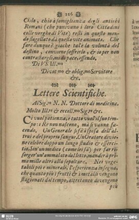 Lettere Scientifiche