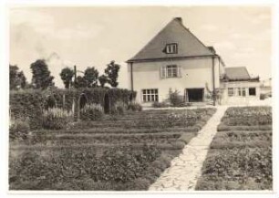 Zuckerraffinerie Fr. Meyers Sohn, Tangermünde Direktorwohnhaus: Direktorwohnhaus Seitenansicht zum Garten