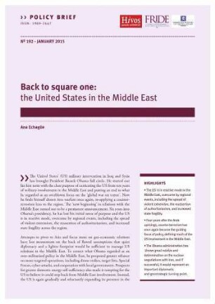 Back to square one : the United States in the Middle East