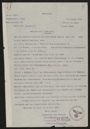Material zu Hugo von Hofmannsthal