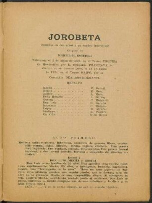 Jorobeta : comedia en dos actos y un cuadro intermedio
