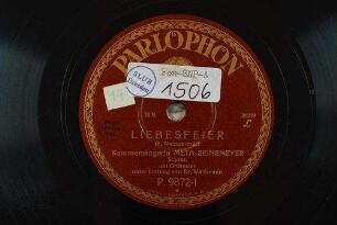 Liebesfeier / (F. Weingarter)
