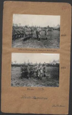 GFM. von Hindenburg bei der Verteilung von Auszeichnungen