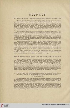 Résumés