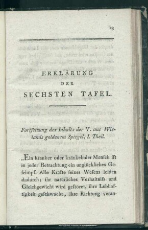 Erklärung der Sechsten Tafel