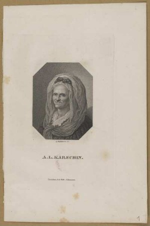 Bildnis der A. L. Karschin