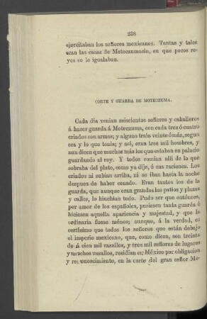 Corte Y Guarda De Moteczuma