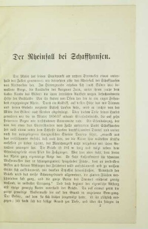 Der Rheinfall bei Schaffhausen