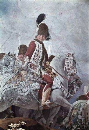 Allegorie des Krieges und Darstellung der österreichischen Militärmacht während des 7-jährigen Krieges