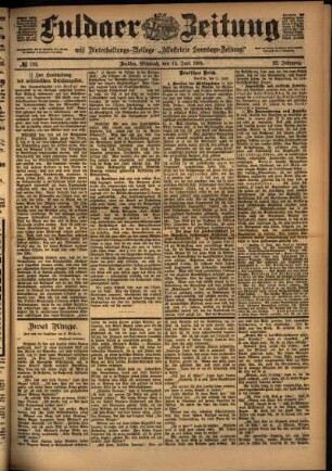 Ausgabe vom Mittwoch, den 12. Juni 1901.