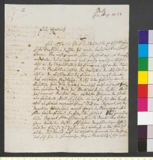 Brief von Hegel, Georg Wilhelm Friedrich an Goethe, Johann Wolfgang von