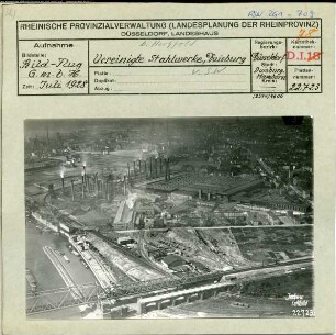 Duisburg-Hochfeld, Vereinigte Stahlwerke, Niederrheinische Hütte