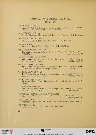 E. Gemälde Neuer Meister (Nr. 318-372)
