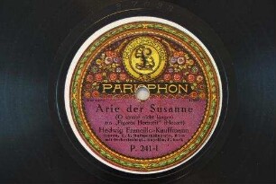 Arie der Susanne (O säume nicht länger) : aus "Figaros Hochzeit" / (Mozart)